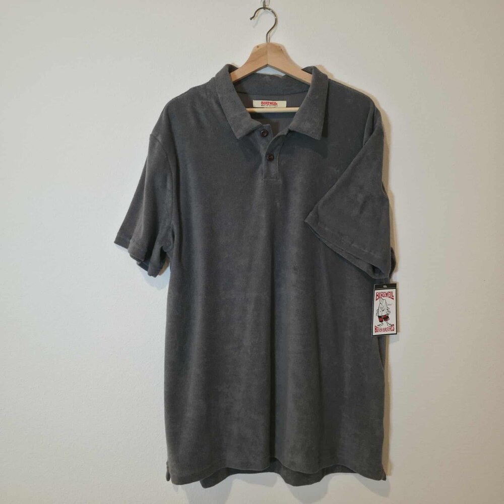 Men's Terry Polo - Charcoal